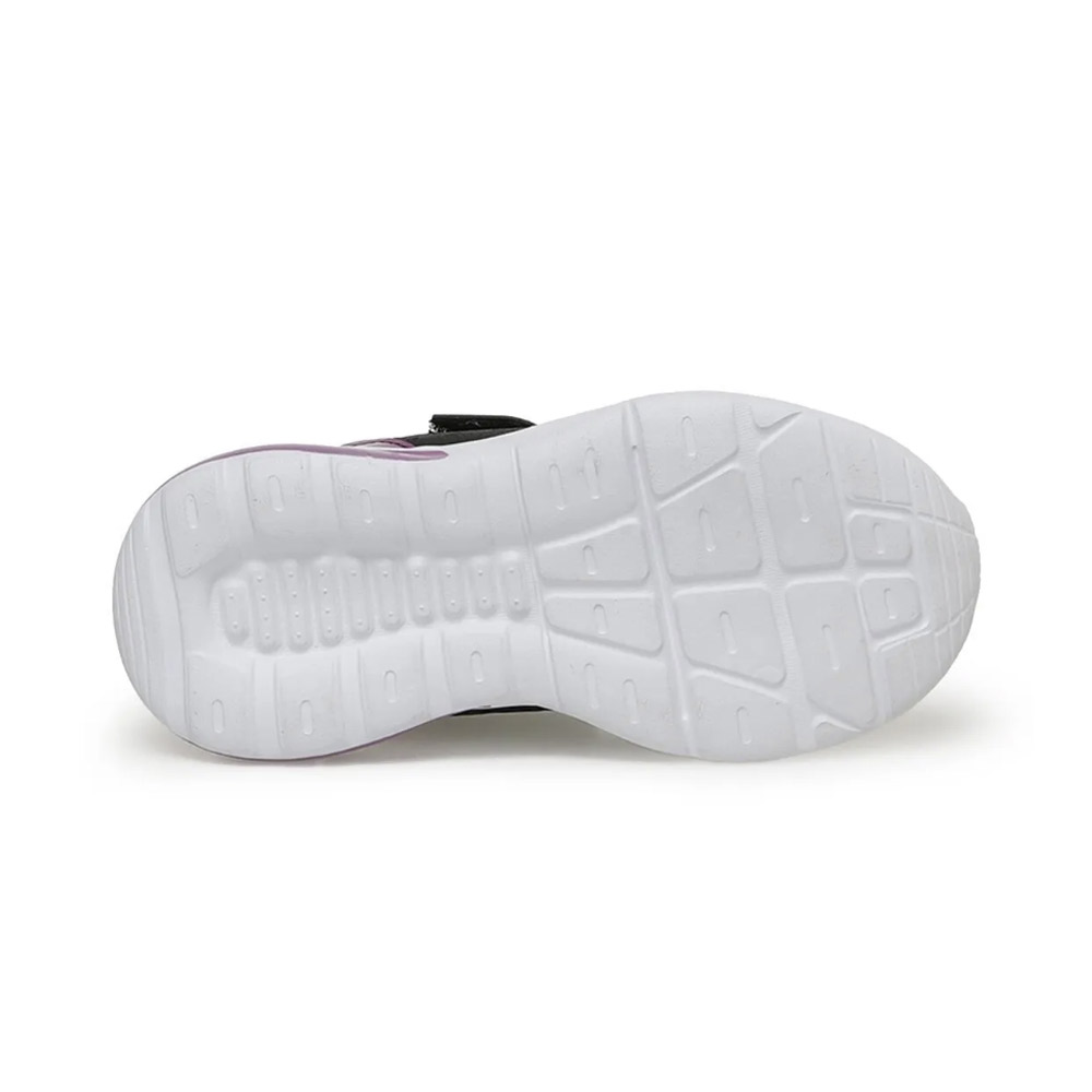 Kinetix Vanya 3Pr Patik Kız Çocuk Sneaker Spor Ayakkabı Siyah Mor