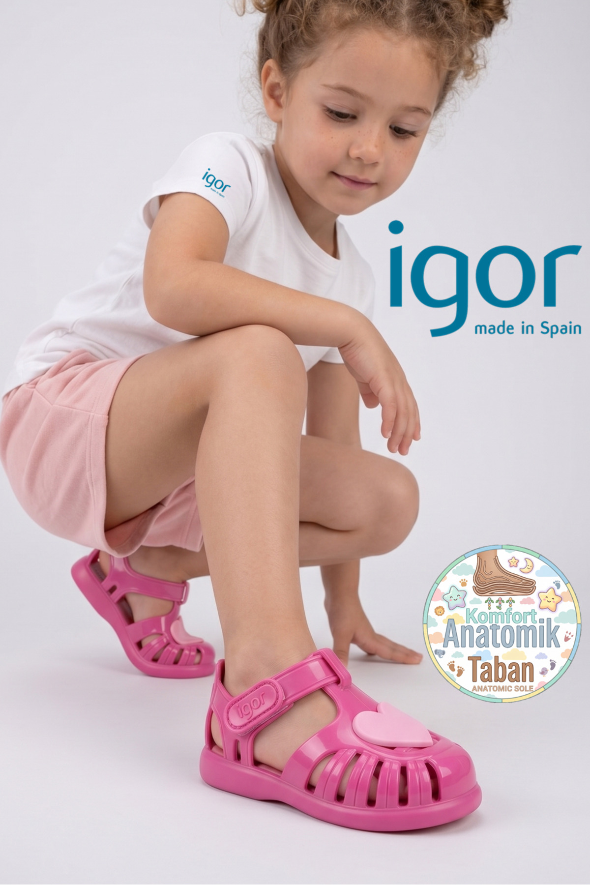 İgor Tobby Gloss Love Çocuk Sandalet