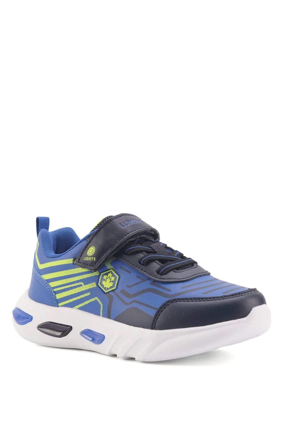 Lumberjack Micra 3Pr Erkek Çocuk Sneaker Spor Ayakkabı Mavi Neon Yeşil