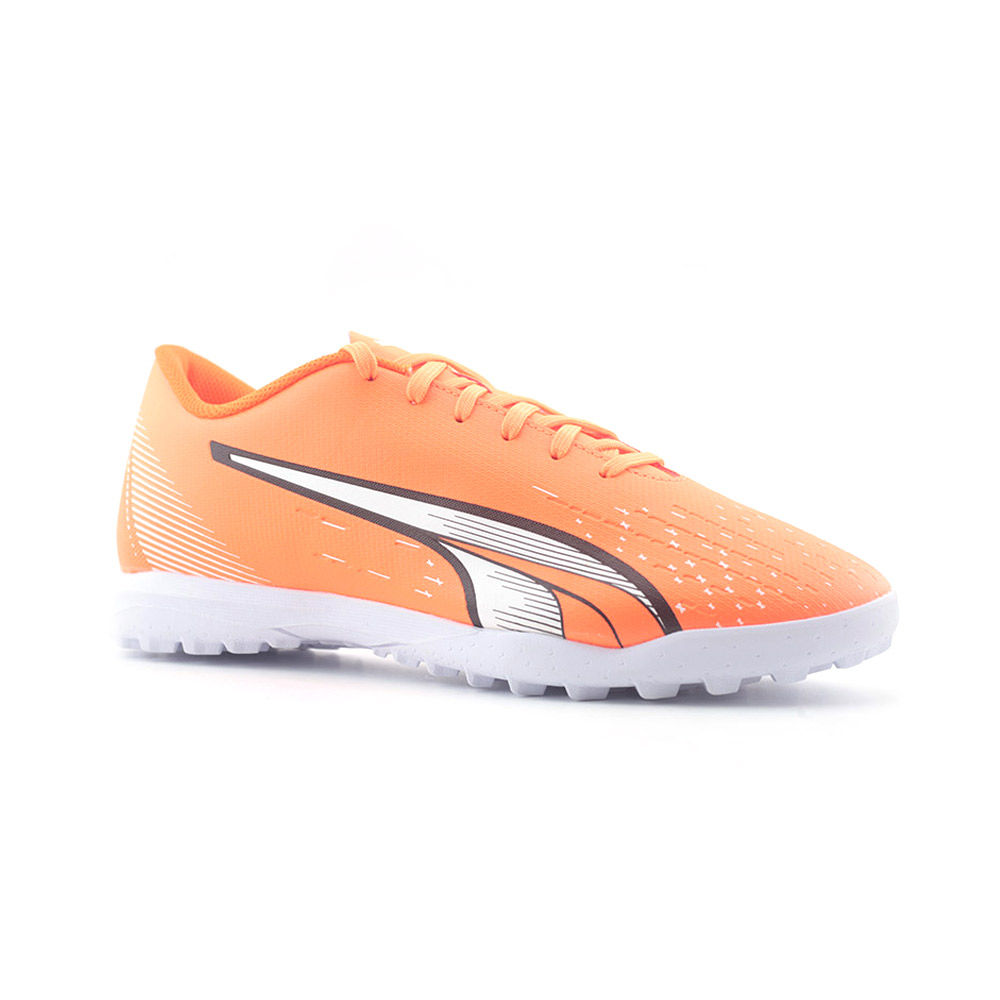 Puma Ultra Play Tt Erkek Halısaha Ayakkabı Turuncu Beyaz